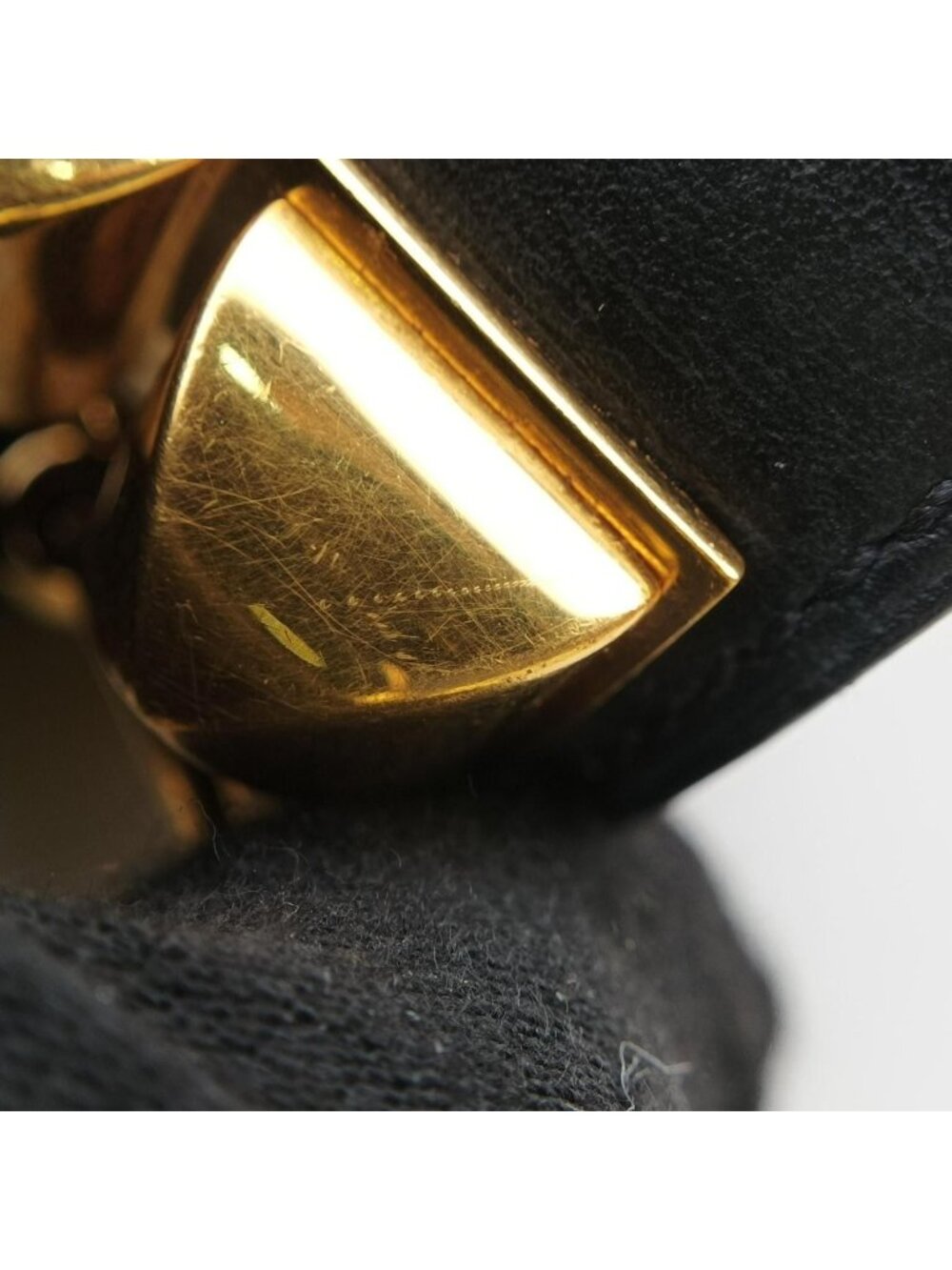 Hermes Collier de Chien Black Gold Leather S Si?q Bracelet - Picture 10 of 15